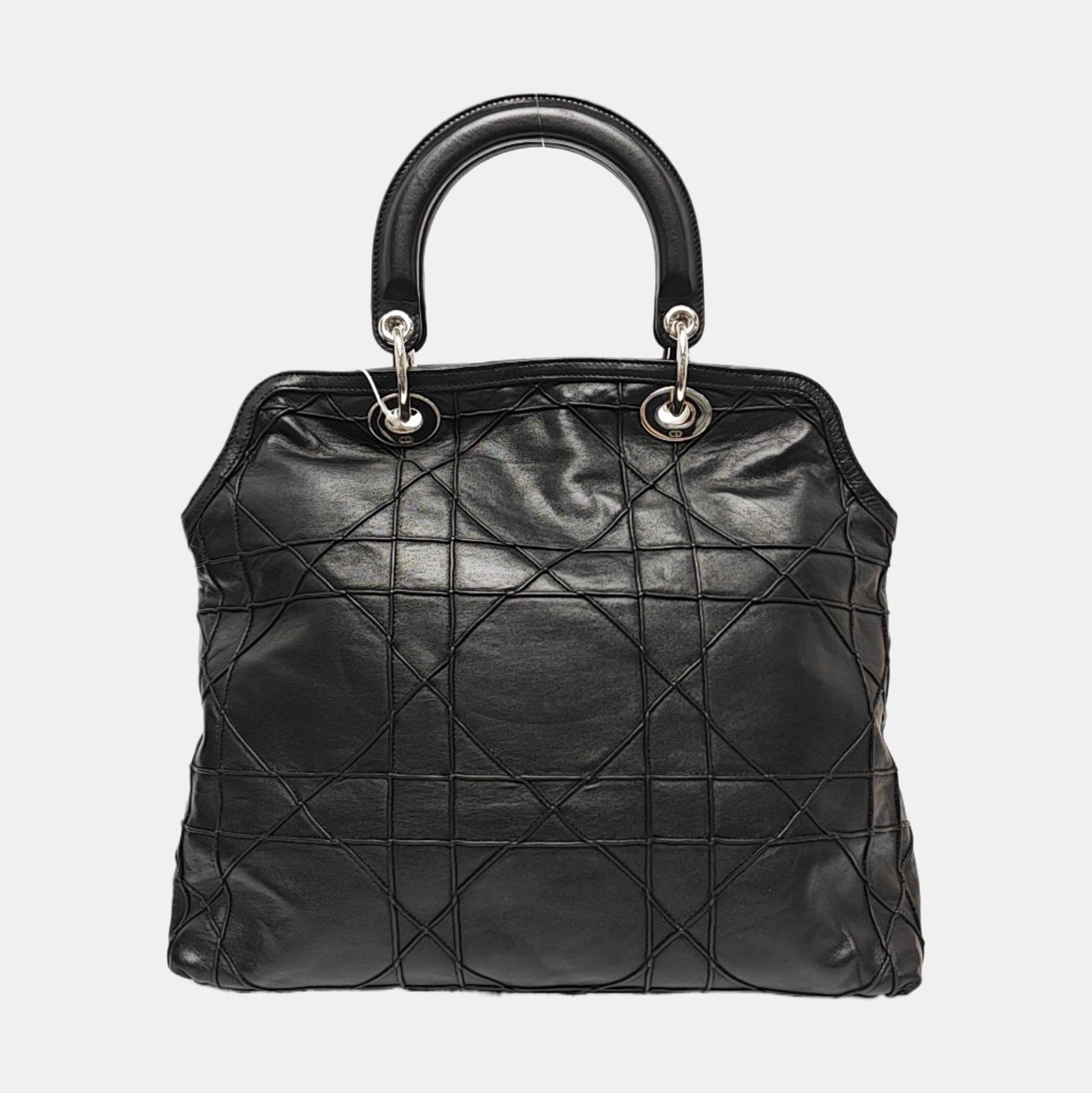 Granville Quilted Lambskin Black