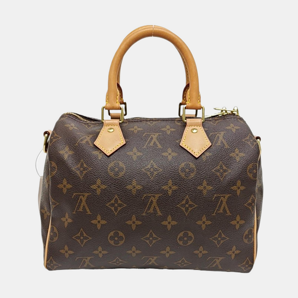 SPEEDY 25 Monogram Coated Canvas Brown