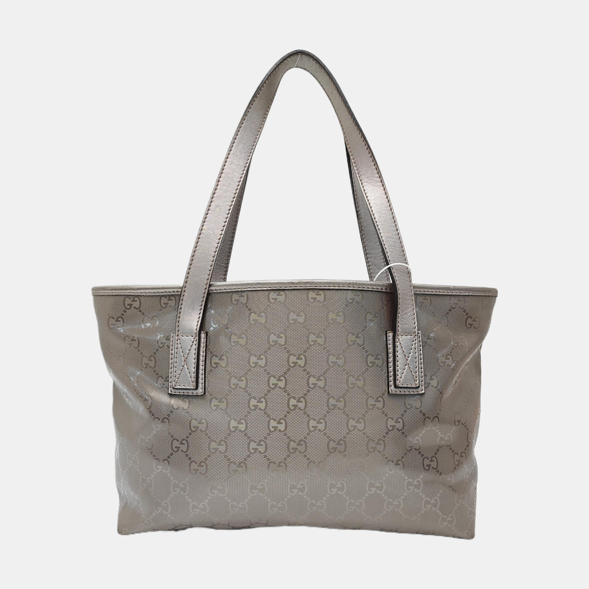GG Imprime Monogram Coated Canvas Gray