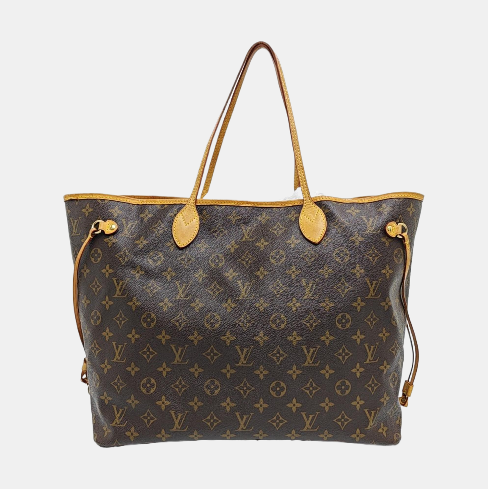 NEVERFULL GM Monogram Coated Canvas Brown
