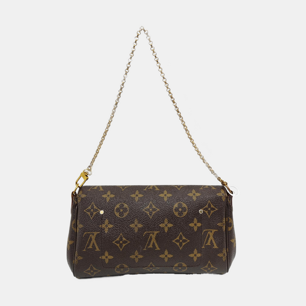 FAVORITE PM Monogram Coated Canvas Brown