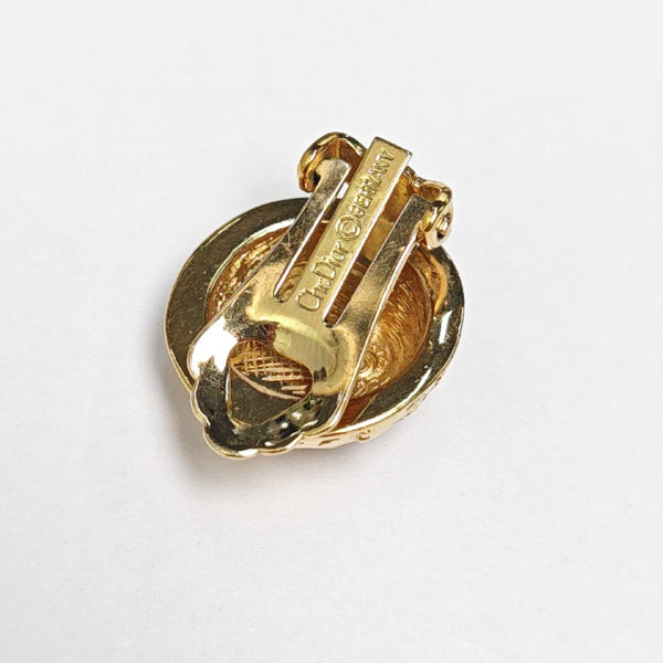 Metal Gold Clip On Earrings