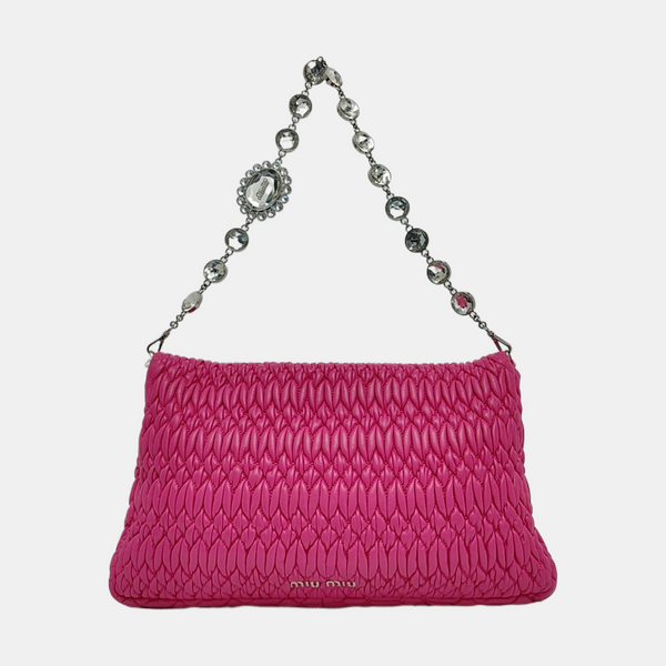 Crystal Quilted Lambskin Red