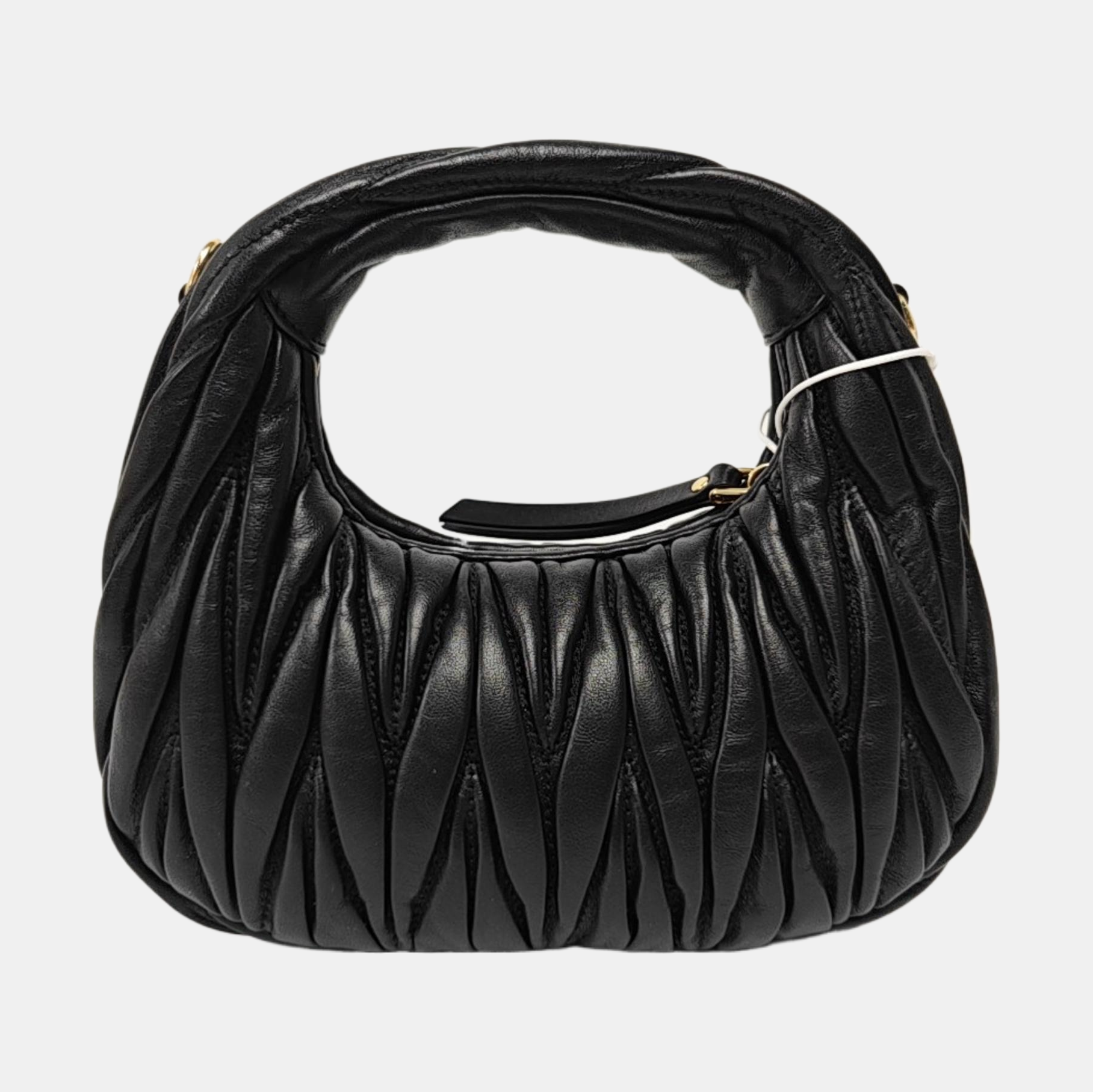 Wander Matelassé Mini Quilted Lambskin Black