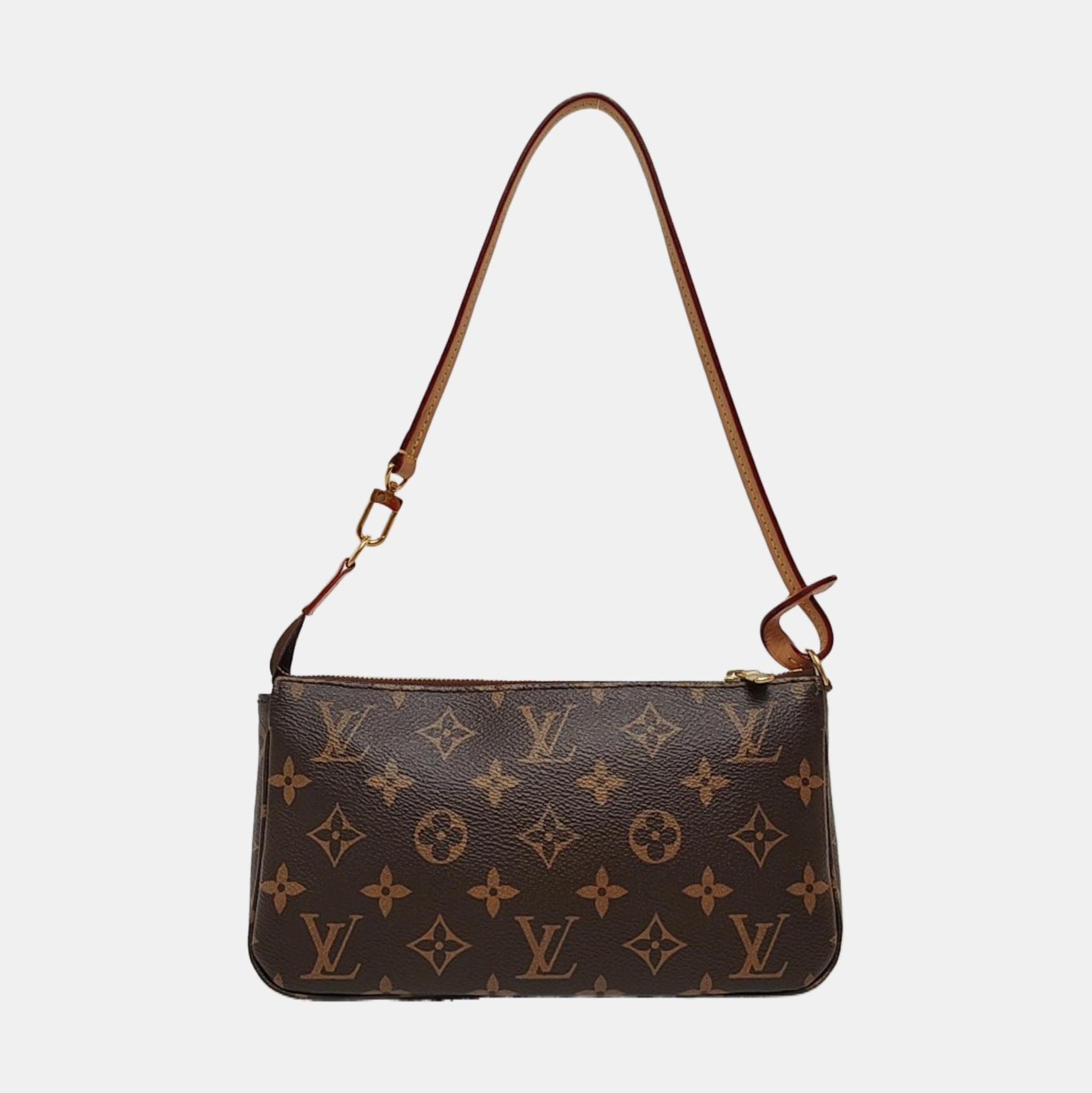 ACCESSOIRES GM Monogram Coated Canvas Brown