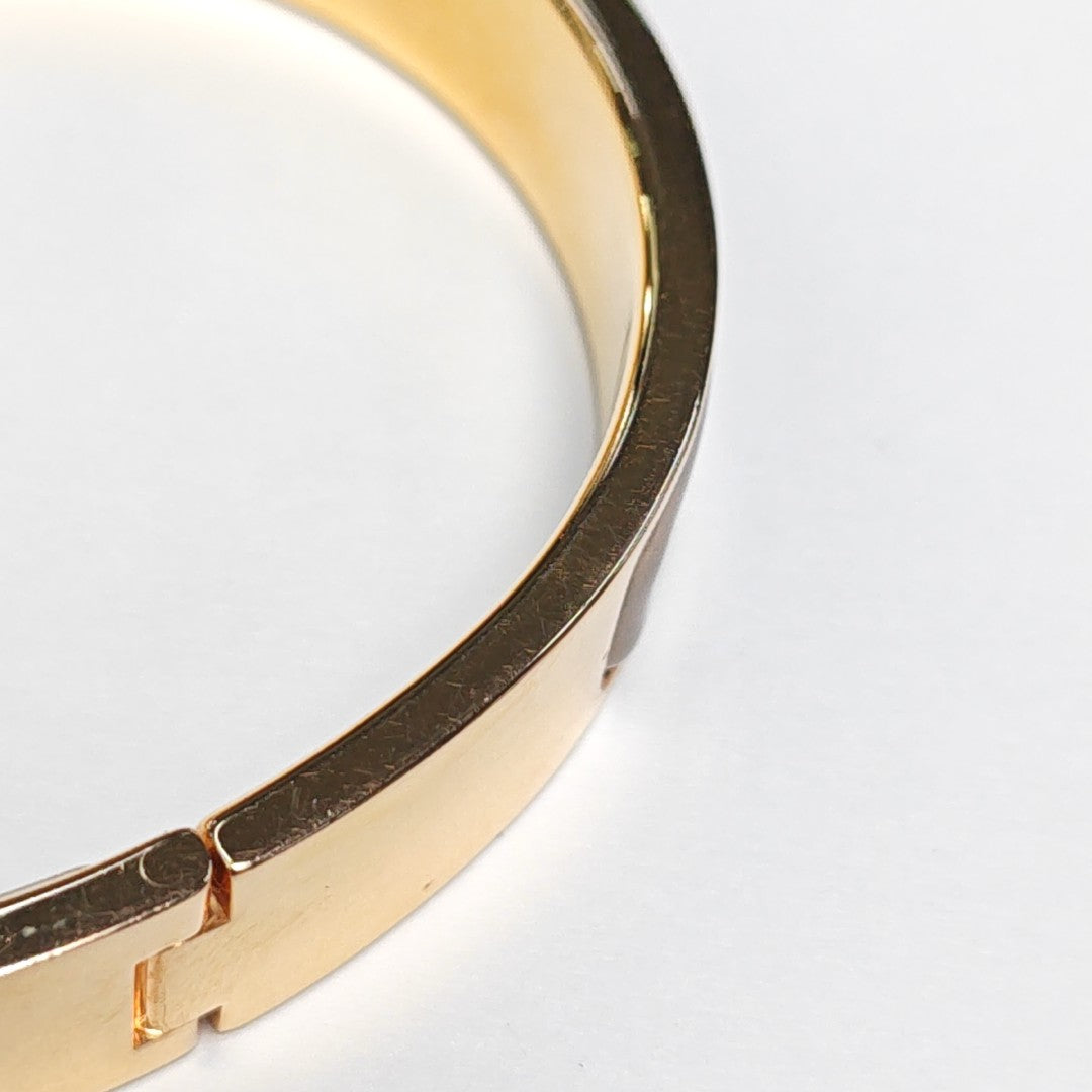 Clic Cadenas Metal Rose Gold Bangle