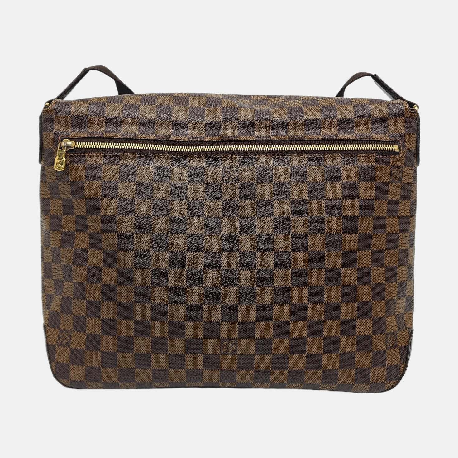 SPENCER Damier Ebene Coated Canvas Brown