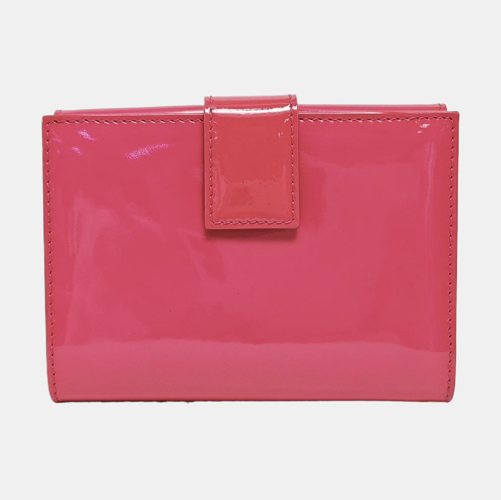 Patent Leather Wallet Pink