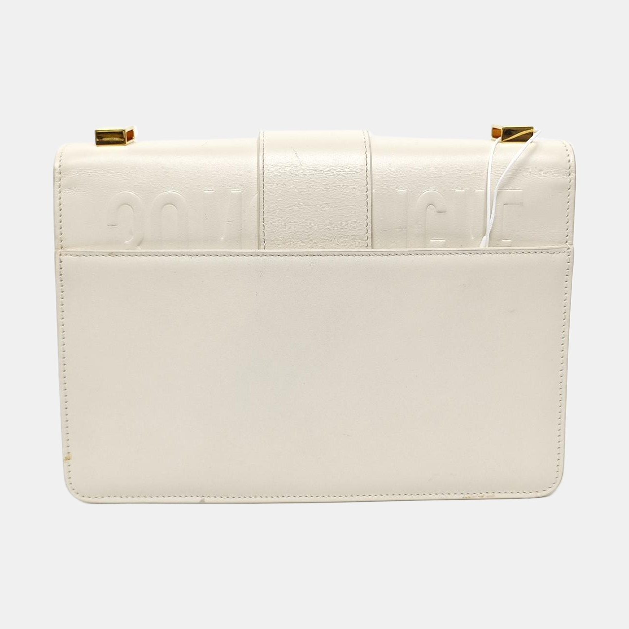 Authenticated pre-owned  30 Montaigne Calfskin White - Shoulder Bag at Looply