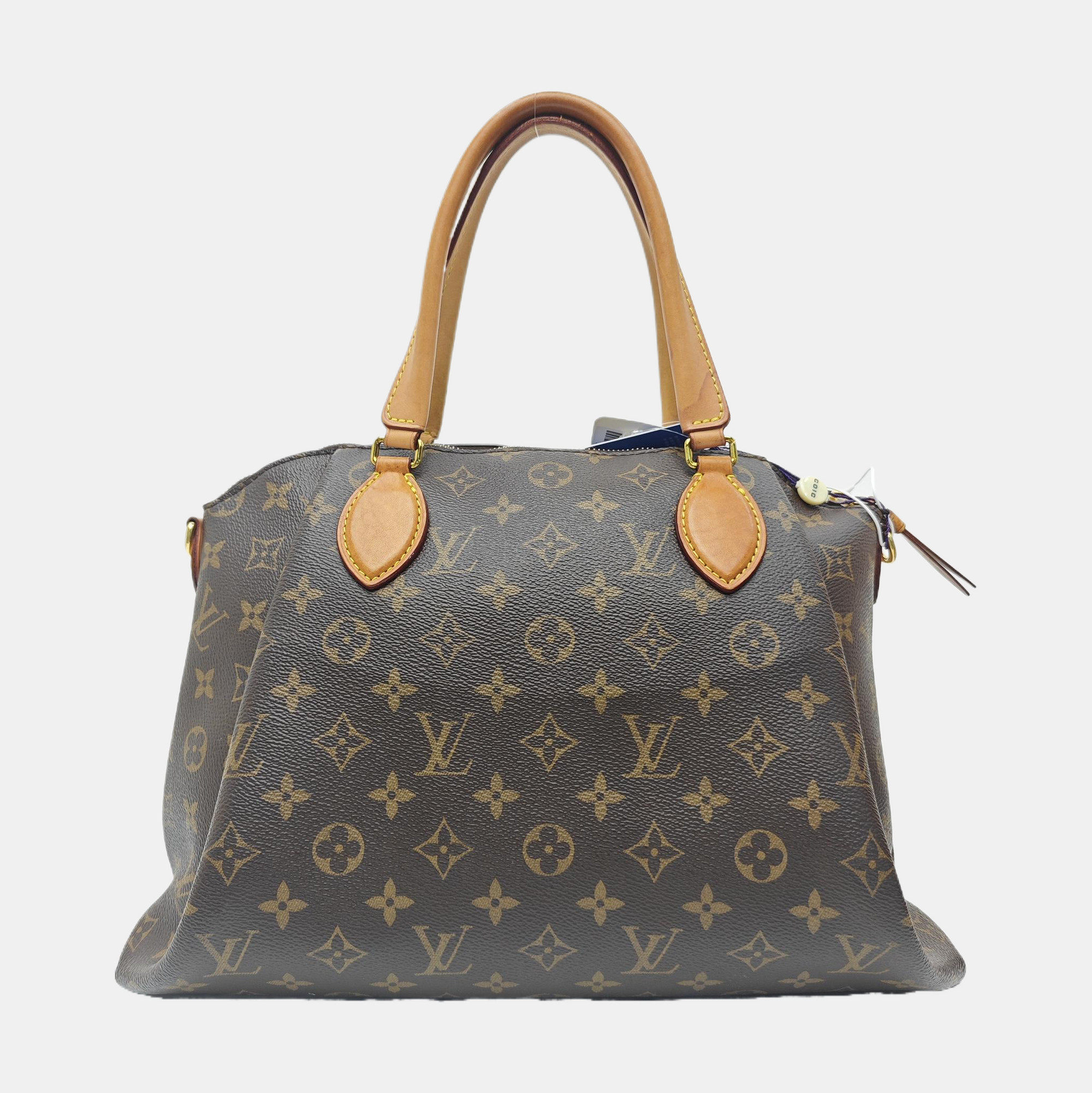 RIVOLI MM Monogram Coated Canvas Brown