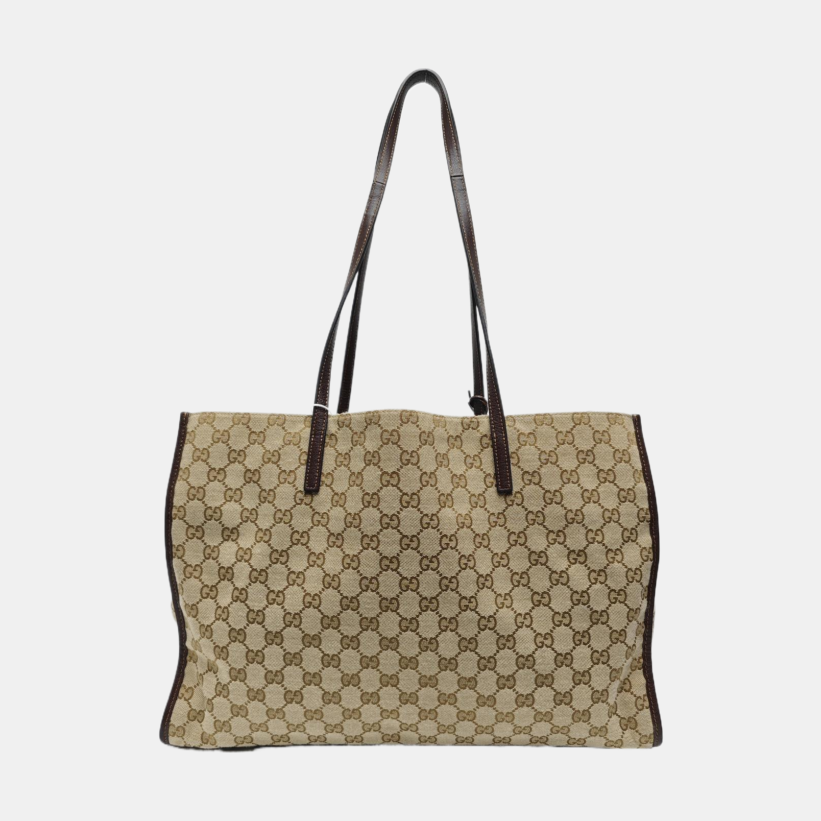 Monogram Canvas Shoulder Bag Beige