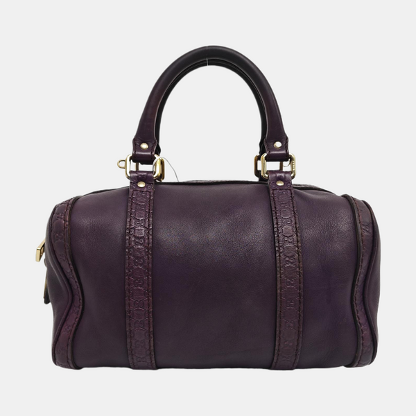 Joy Monogram Calfskin Purple
