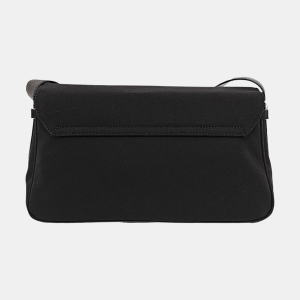 Fabric Shoulder Bag Black