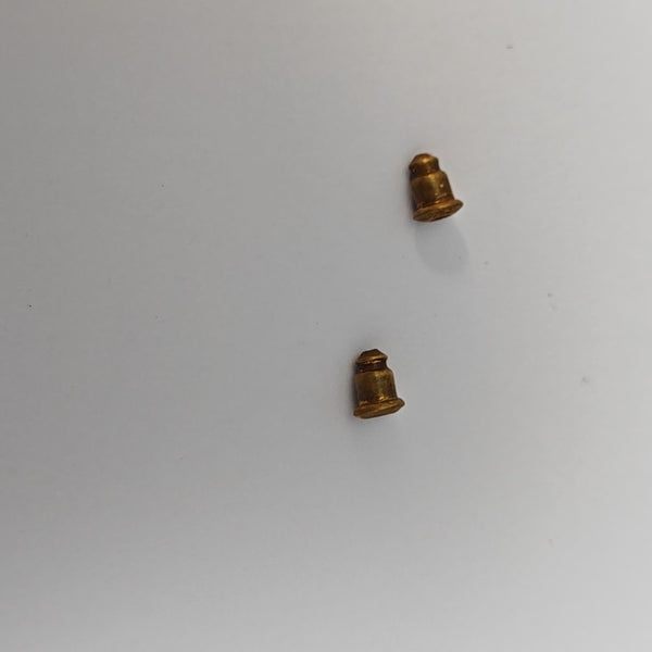 Metal Black Stud Earrings