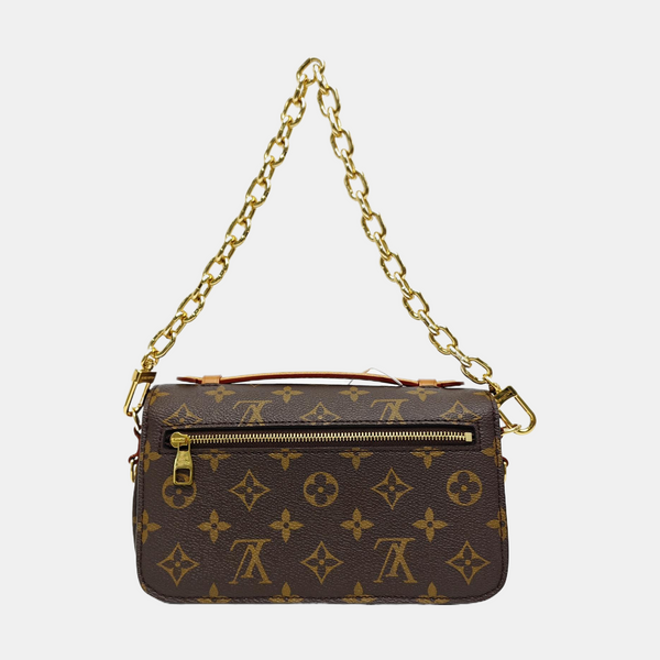 MÉTIS EAST WEST Monogram Coated Canvas Brown