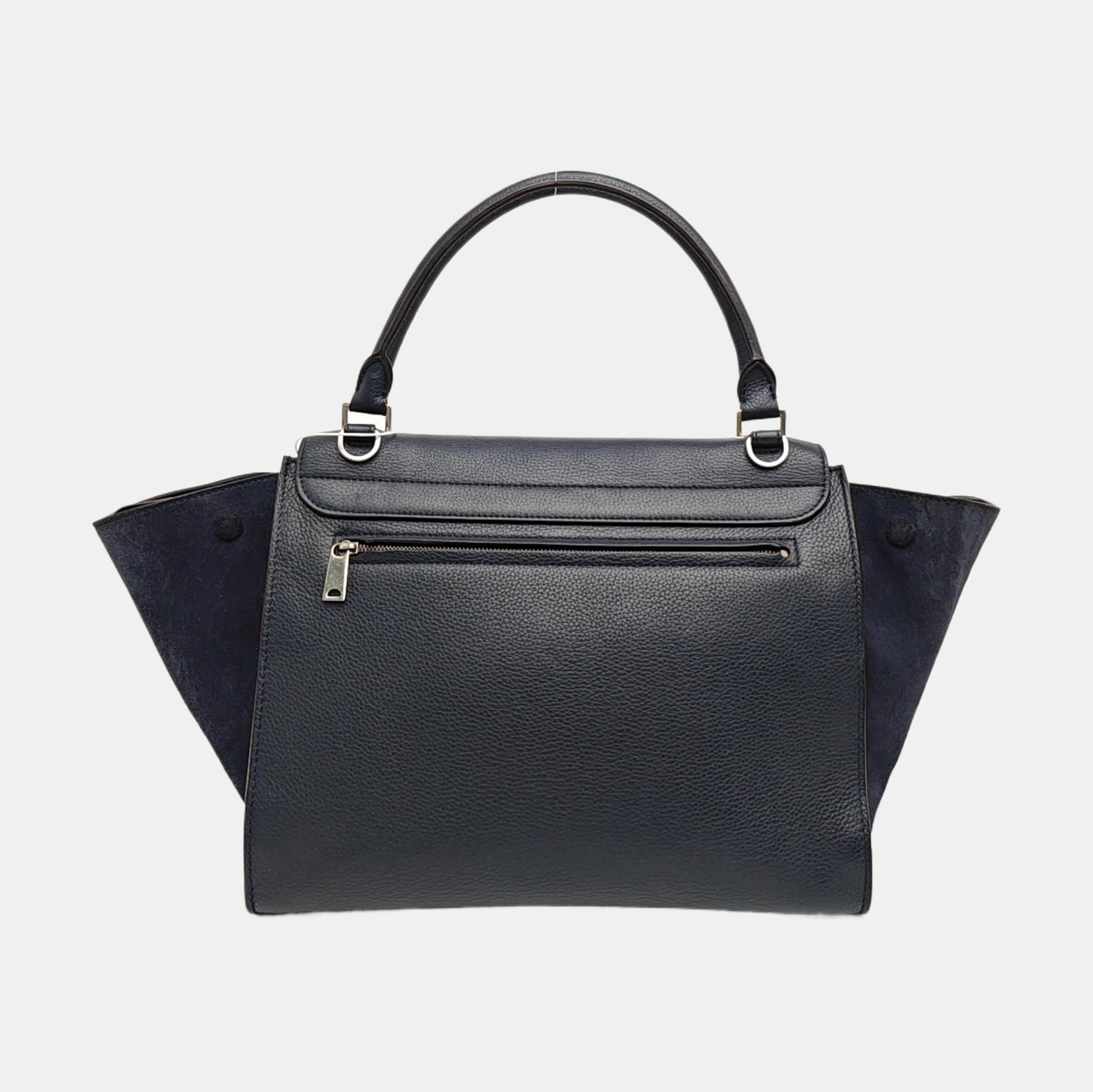 TRAPEZE Medium Calfskin Blue