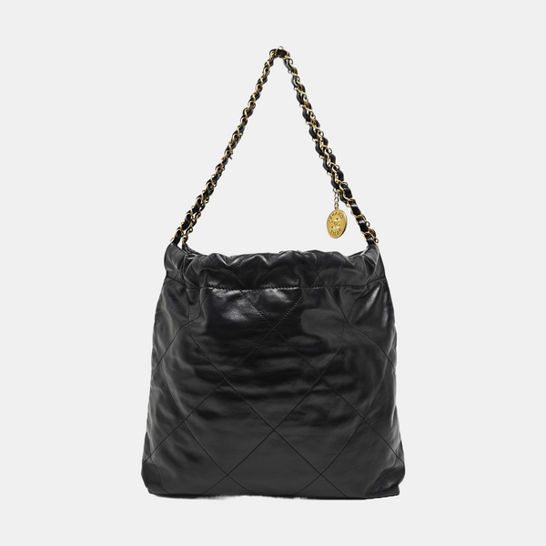 CHANEL 22 Small Quilted Calfskin Black
