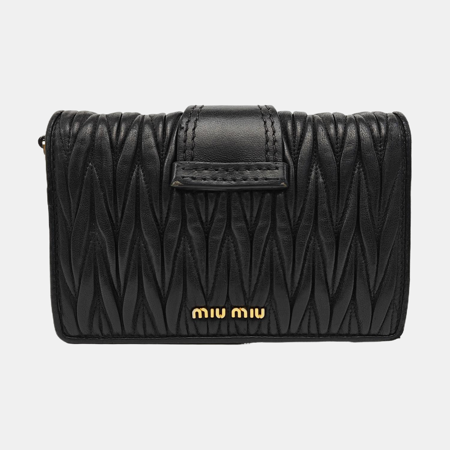 Matelassé Quilted Lambskin Black
