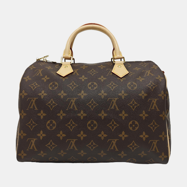 SPEEDY 30 Monogram Coated Canvas Brown