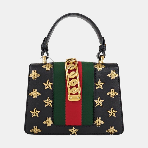 Sylvie Mini Calfskin Black