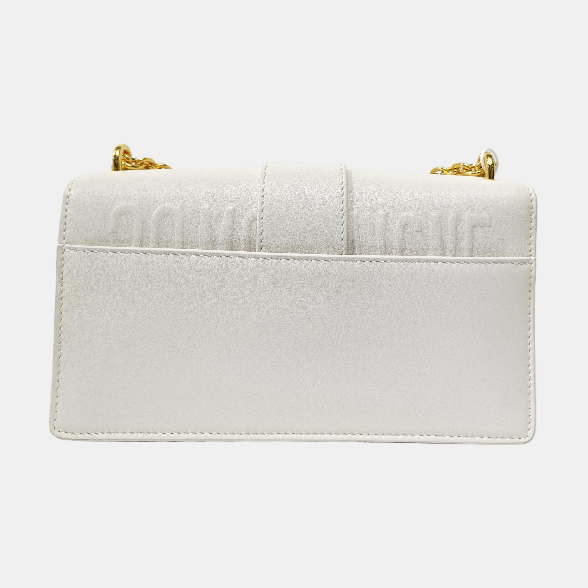 30 Montaigne East-West Calfskin White