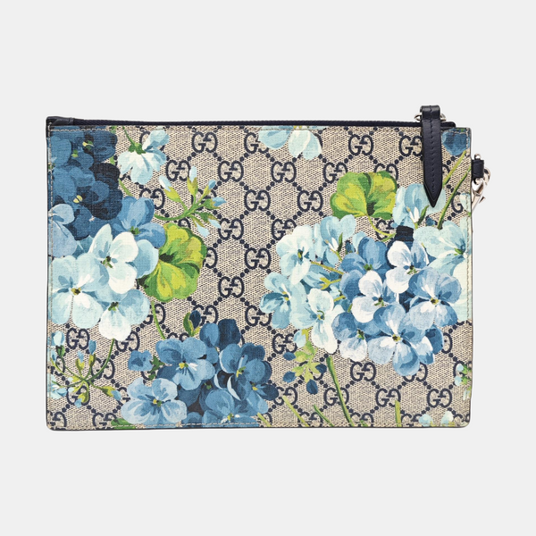 GG Blooms Monogram Coated Canvas Beige
