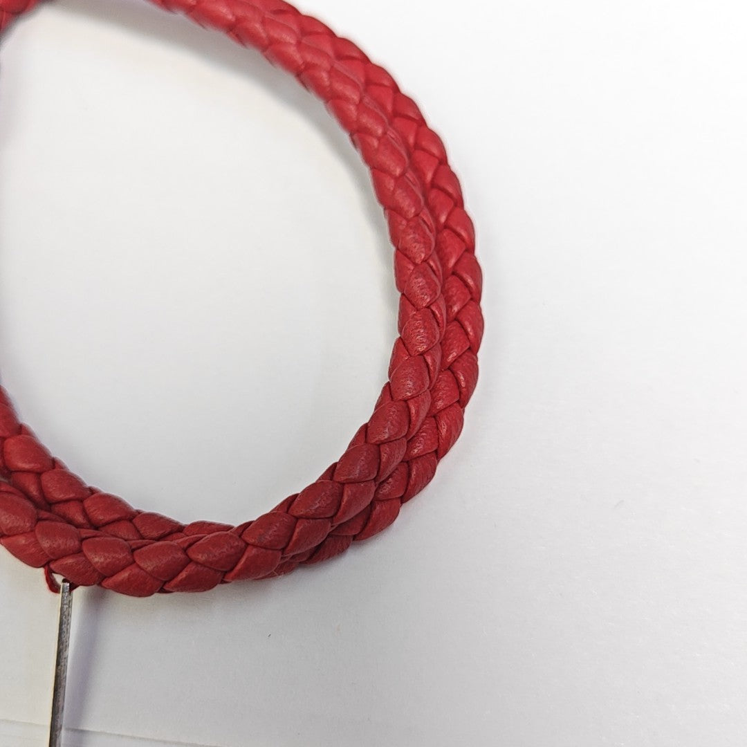 Leather Red Bracelet
