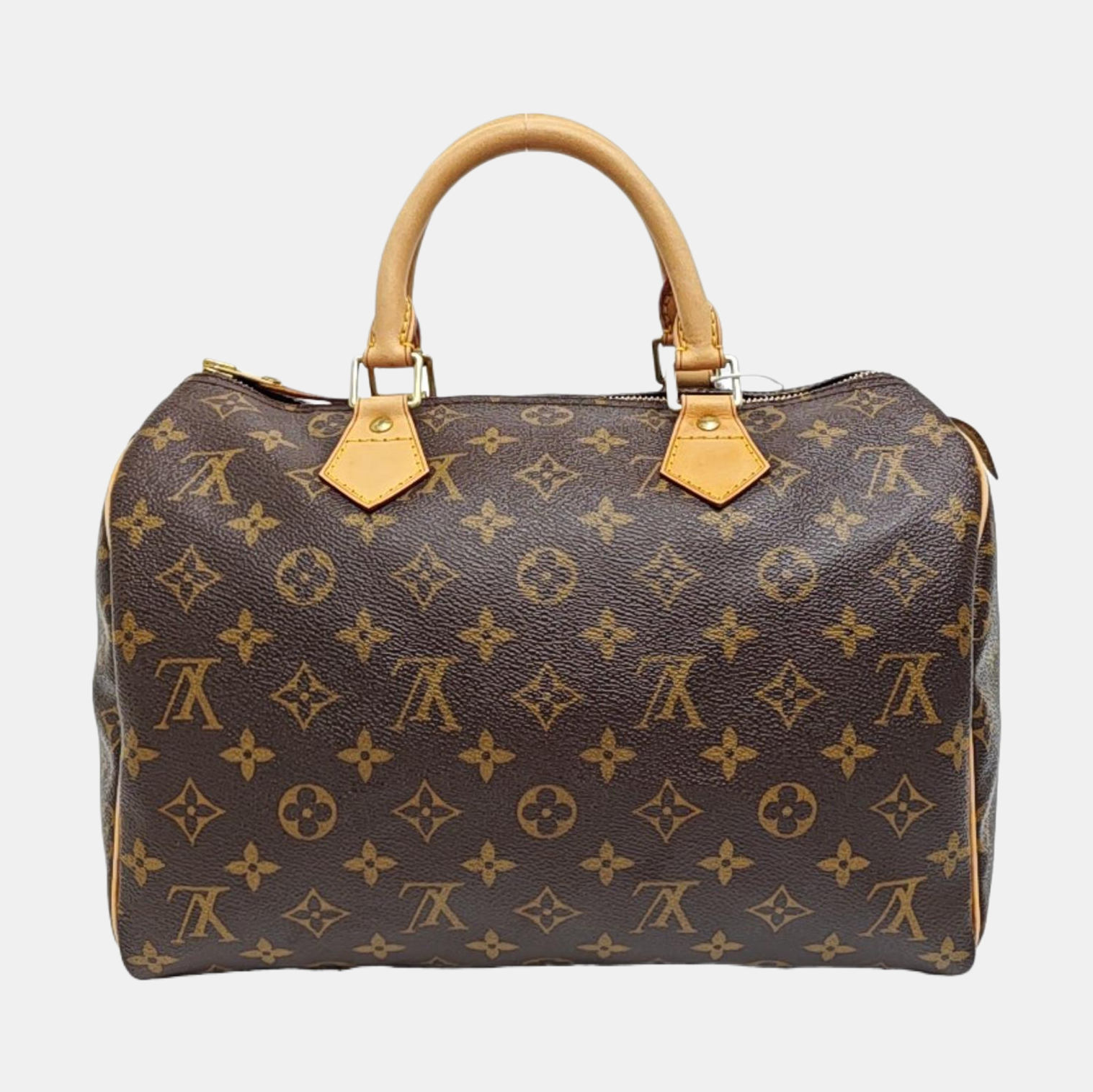 SPEEDY 30 Monogram Coated Canvas Brown