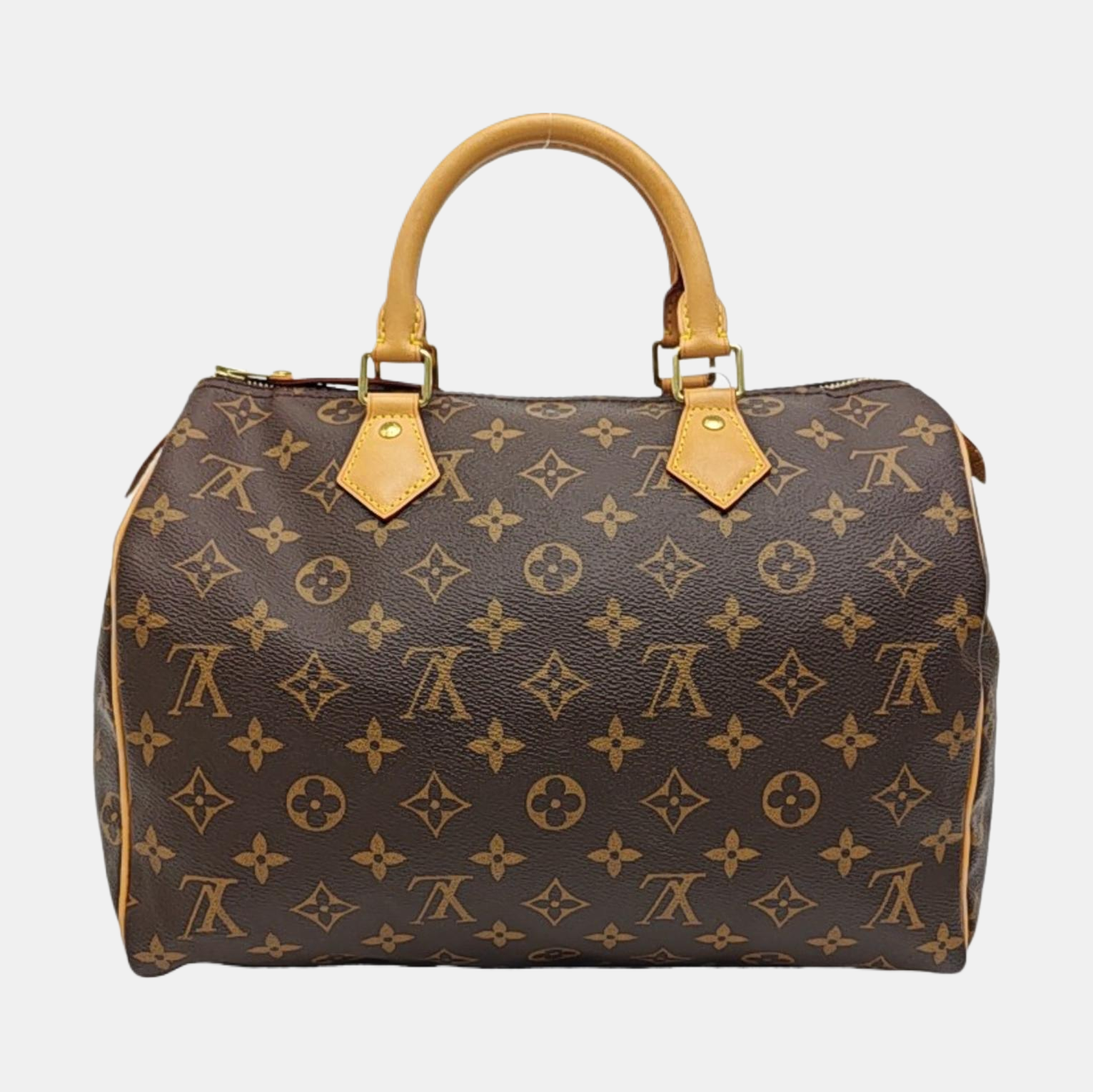 SPEEDY 30 Monogram Coated Canvas Brown