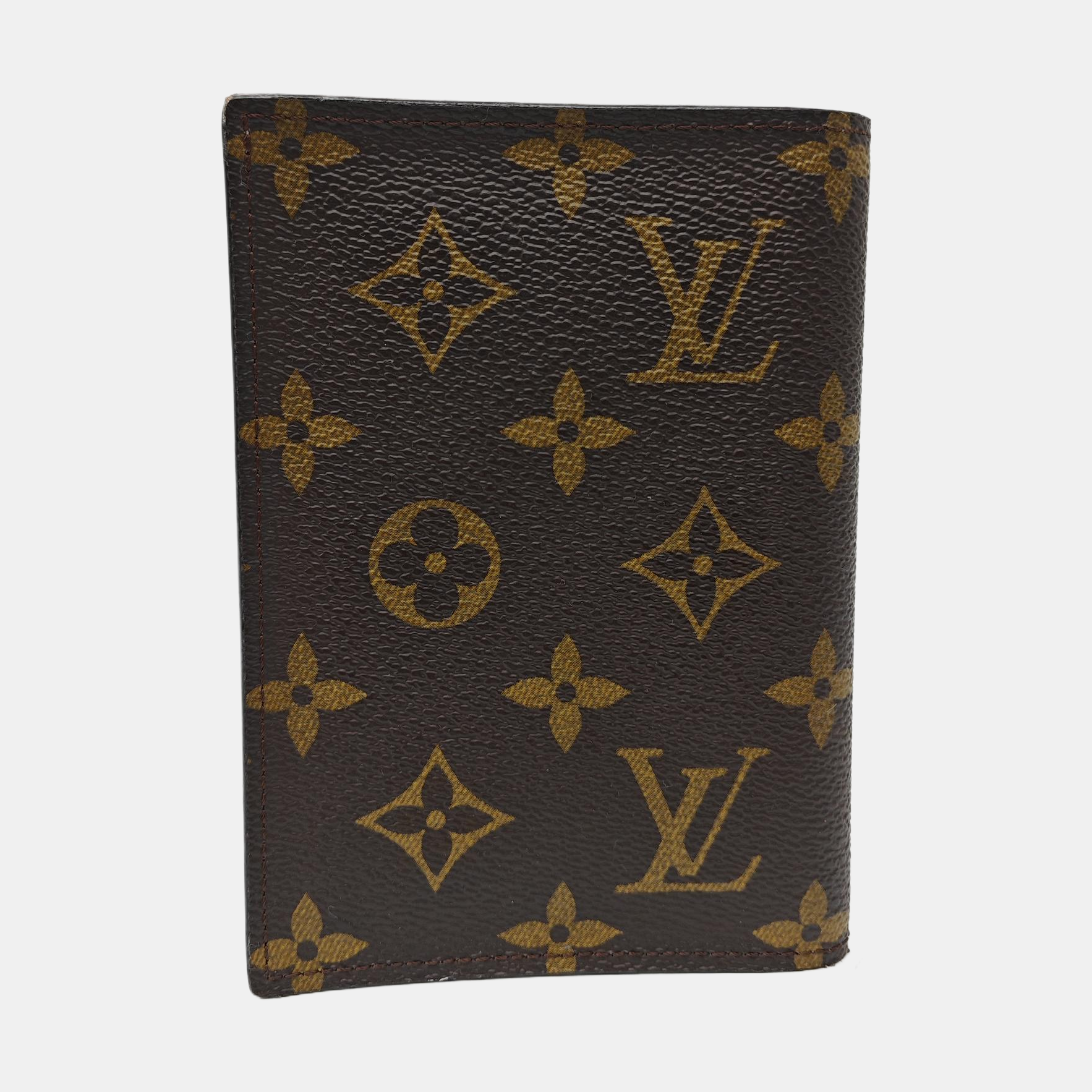 Monogram Coated Canvas Card Holder Brown