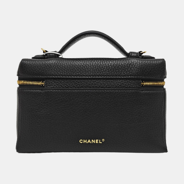 Calfskin Shoulder Bag Small Black