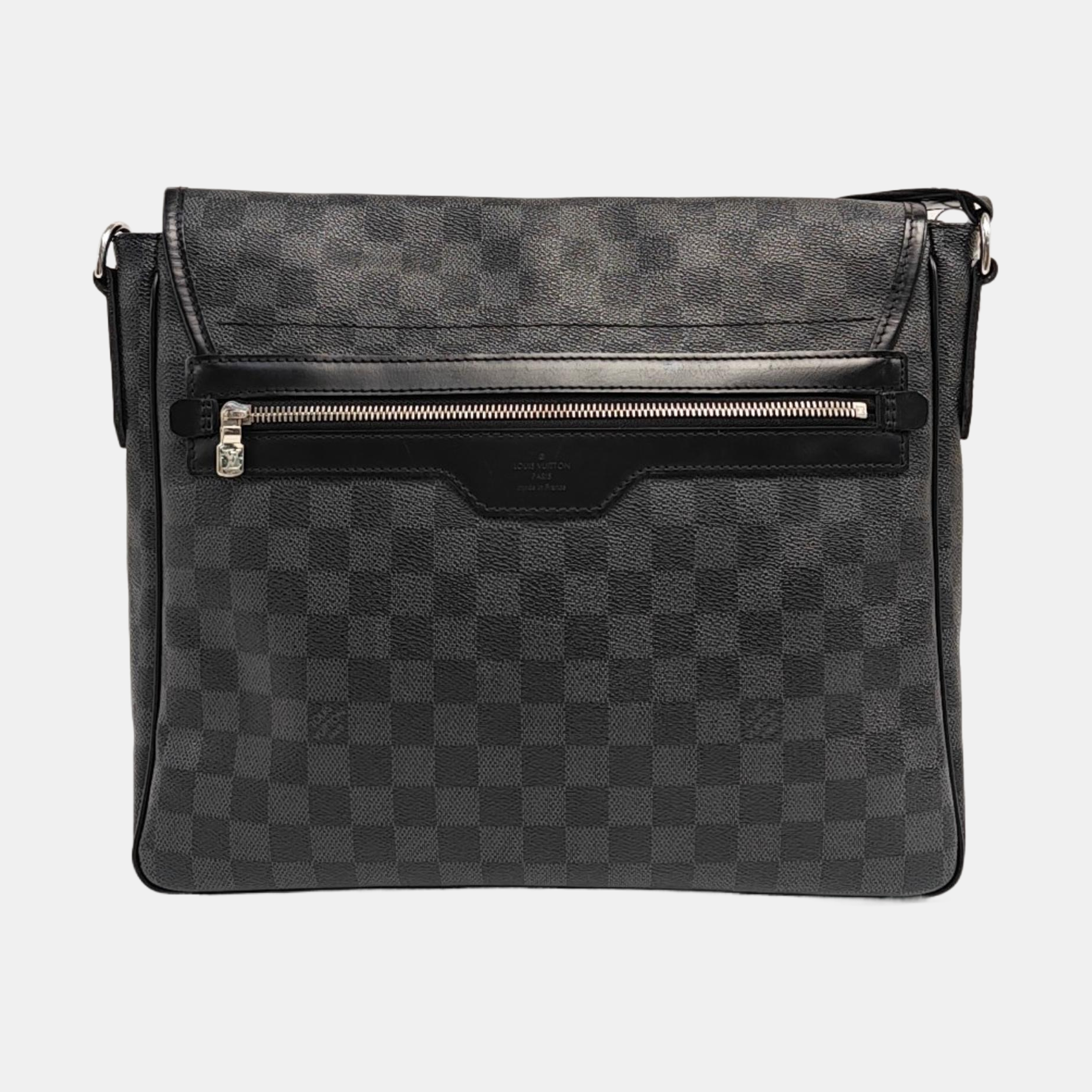 DANIEL Damier Graphite Coated Canvas Gray