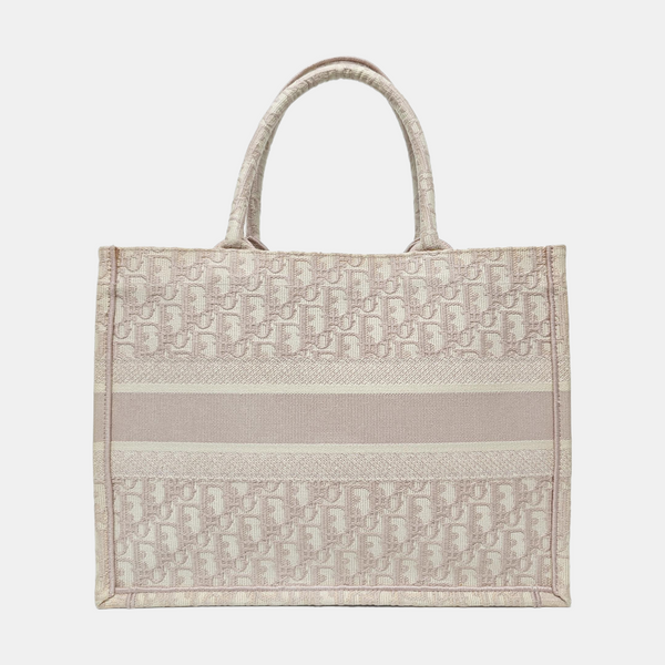 Book Tote Medium Oblique Canvas Pink