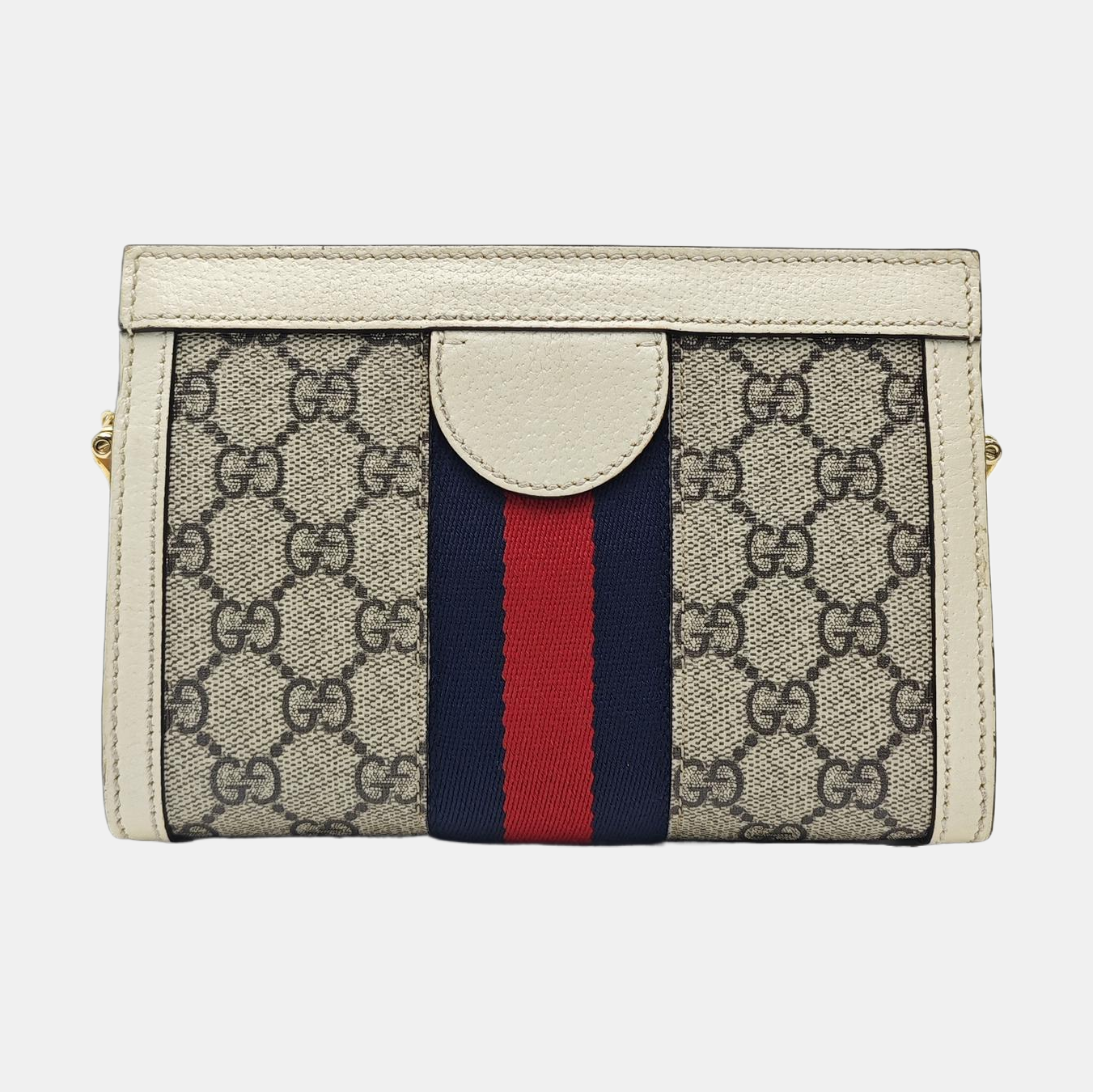 Ophidia Mini Monogram Coated Canvas Beige