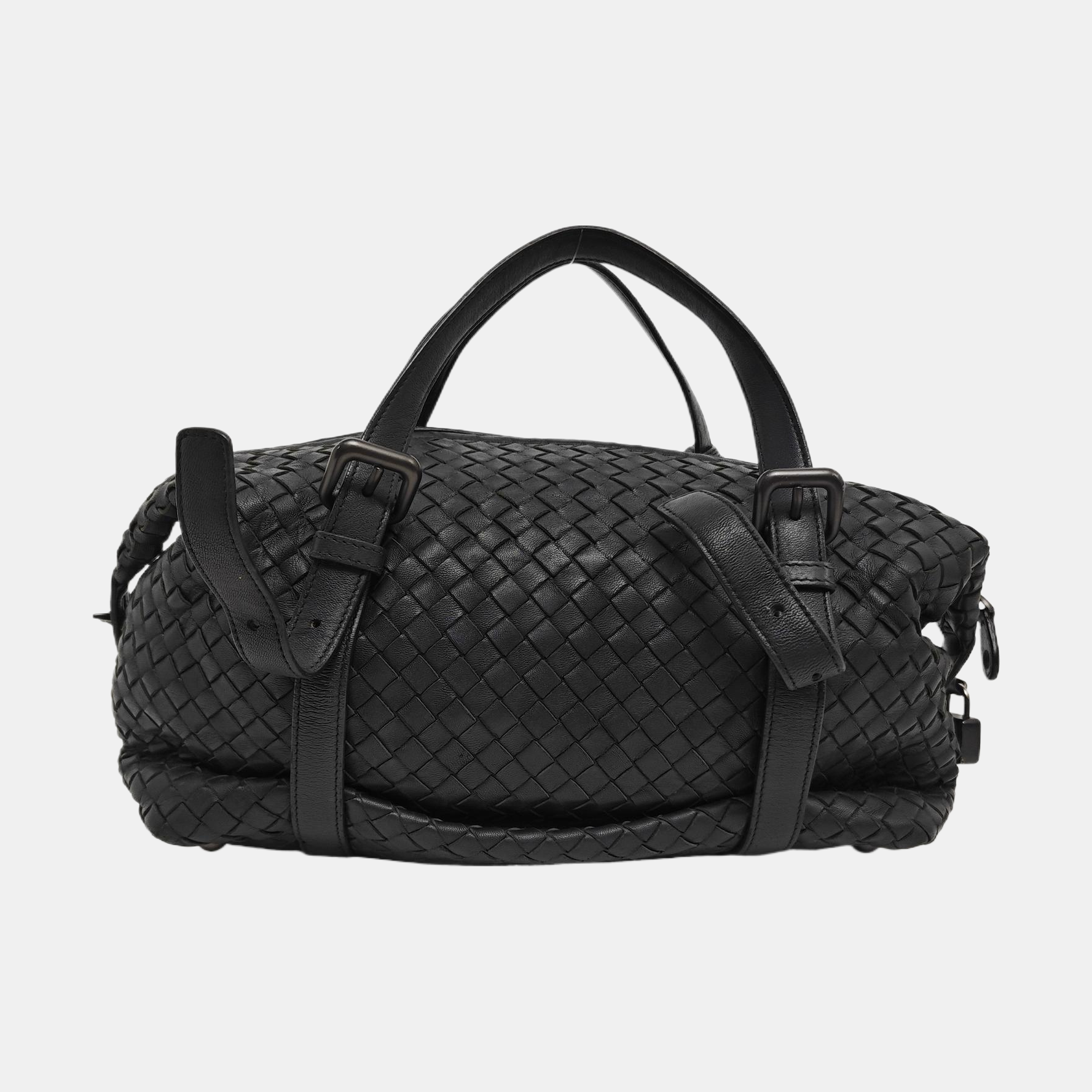 Lambskin Top Handle Bag Black