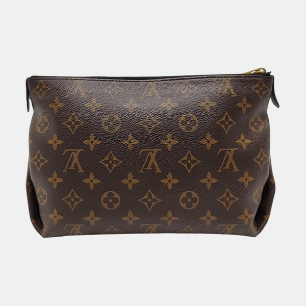 Authenticated pre-owned  PALLAS Monogram Coated Canvas Brown - Clutch at Looply