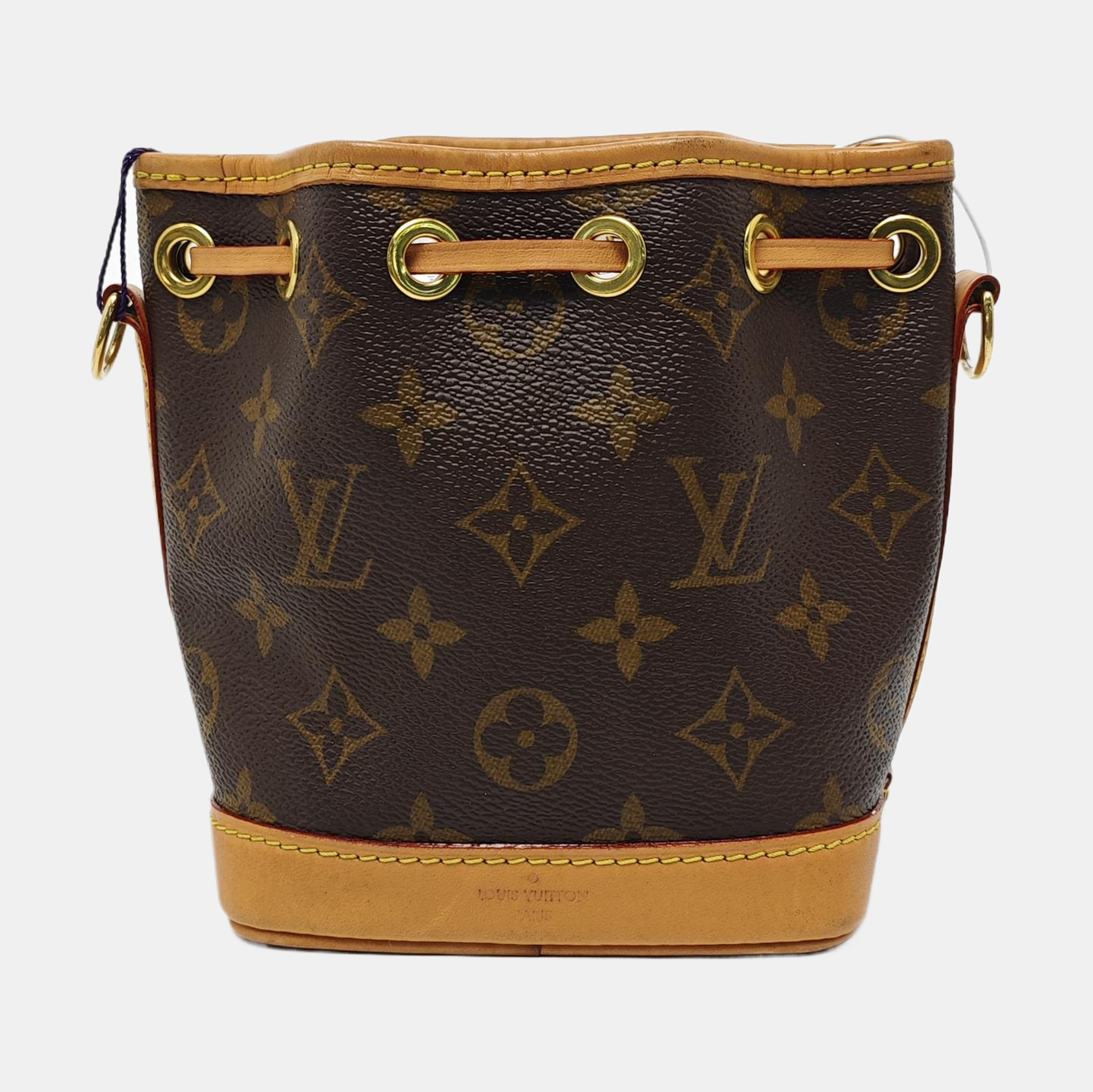 NOÉ Nano Monogram Coated Canvas Brown