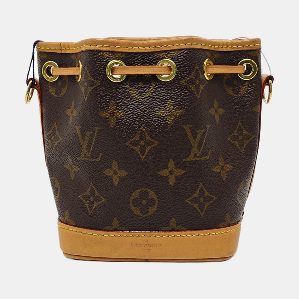 NOÉ Nano Monogram Coated Canvas Brown