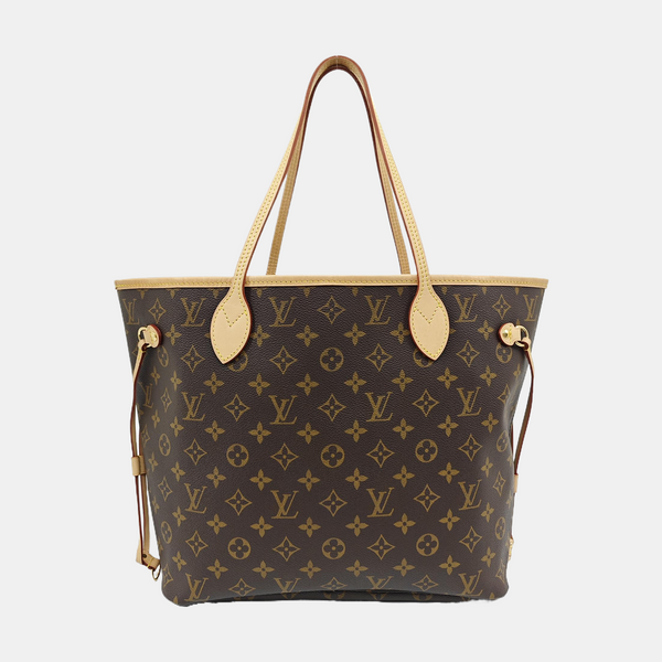 NEVERFULL MM Monogram Coated Canvas Brown
