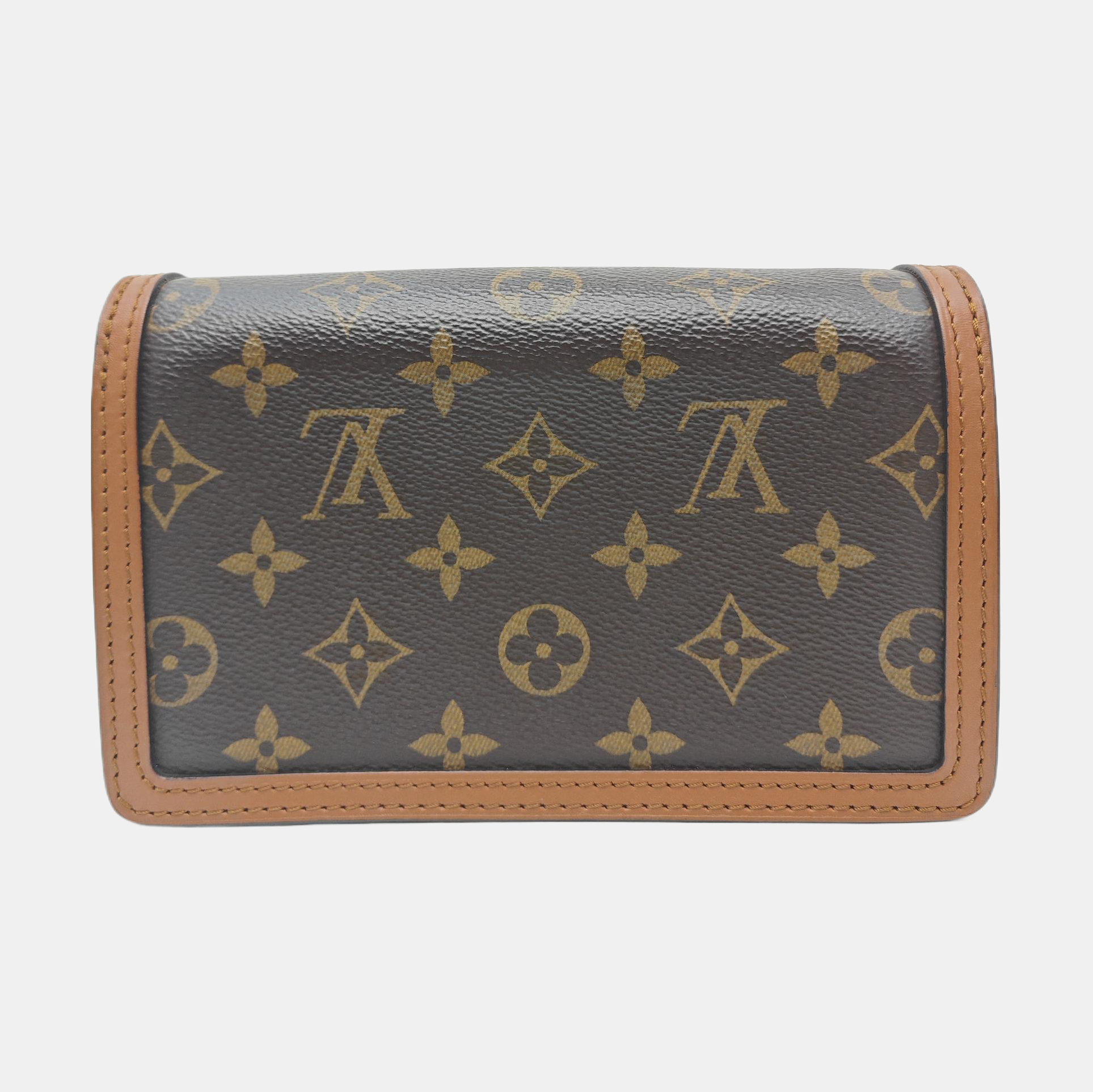 DAUPHINE WOC Monogram Coated Canvas Brown