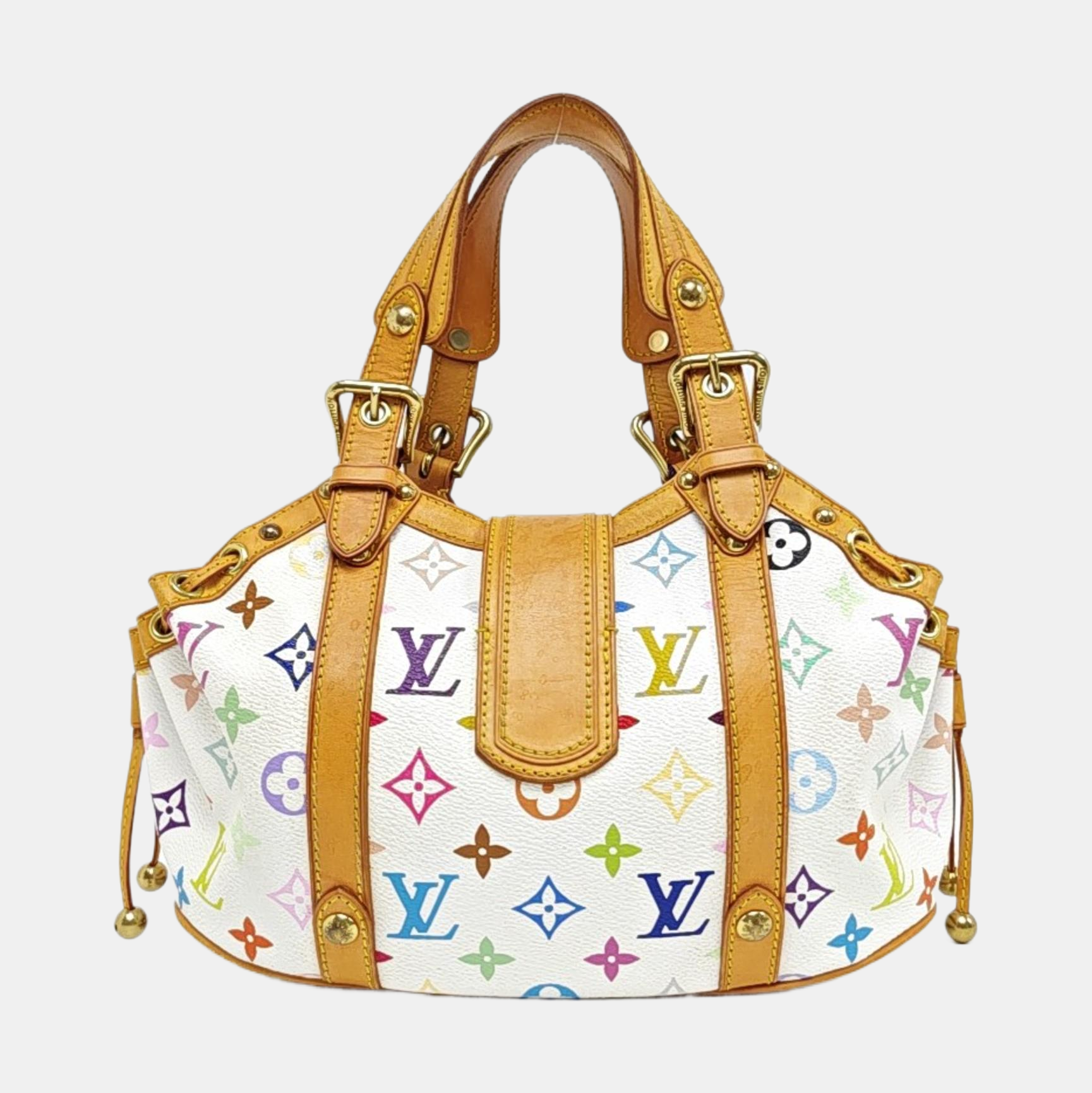 LV × TM THEDA GM Monogram Coated Canvas White