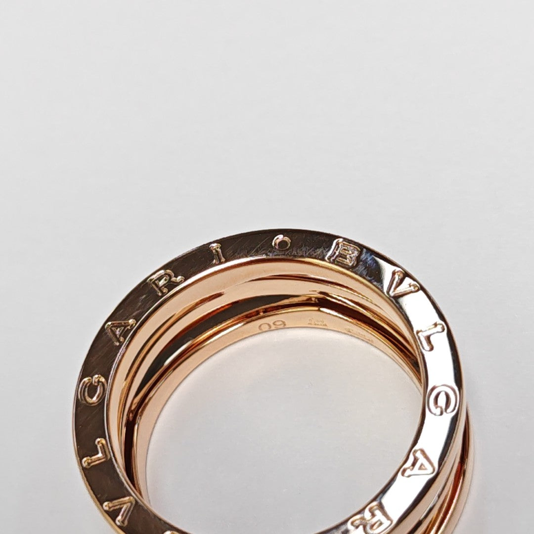 B.ZERO1 18k Rose Gold Ring EU 60
