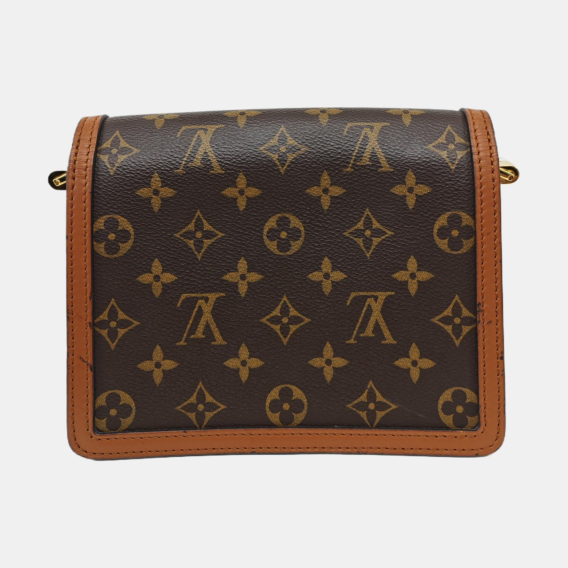 DAUPHINE Mini Monogram Coated Canvas Brown