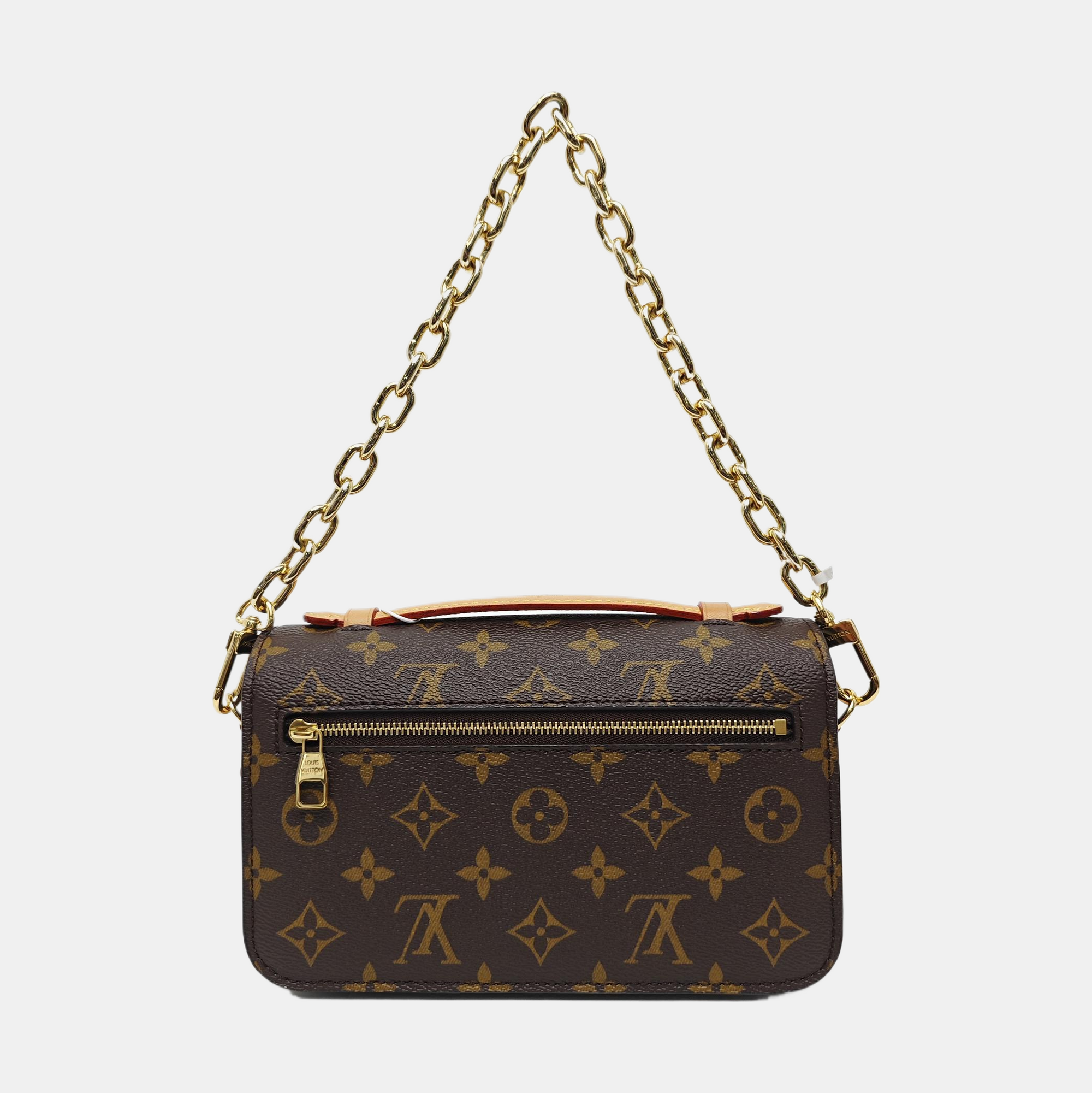 MÉTIS EAST WEST Monogram Coated Canvas Brown