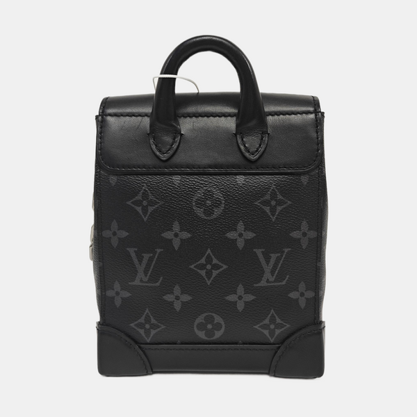 STEAMER Extra Small Monogram Coated Canvas Black