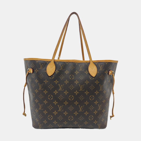 NEVERFULL MM Monogram Coated Canvas Brown