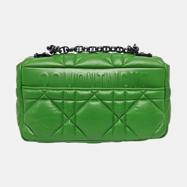 Dior Caro Small Cannage Calfskin Green