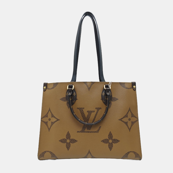 ONTHEGO MM Monogram Coated Canvas Brown