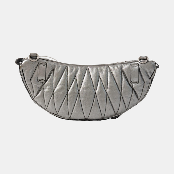 Two-Tone Waist Bag Special Material Silver