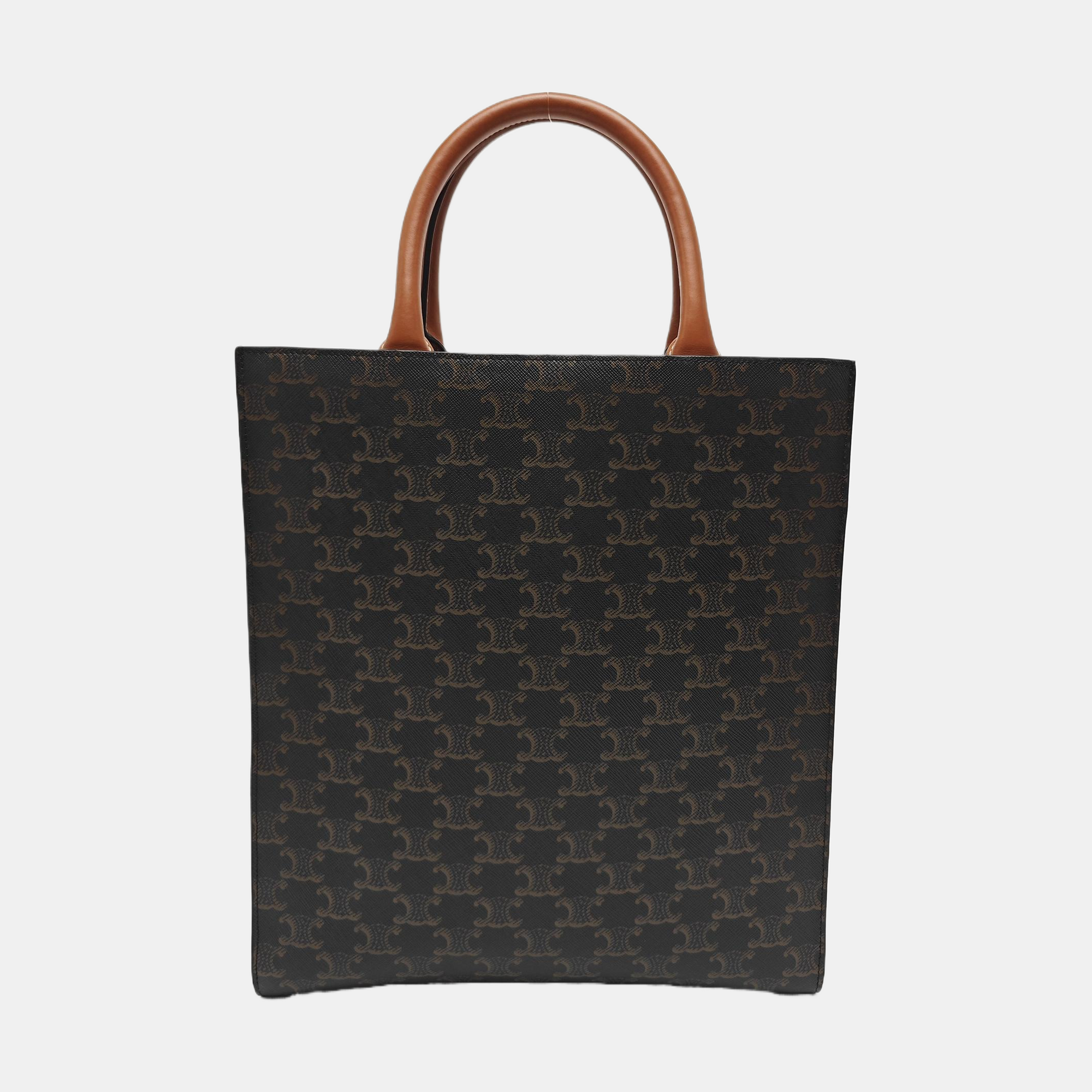 CABAS CELINE Small Coated Canvas Brown
